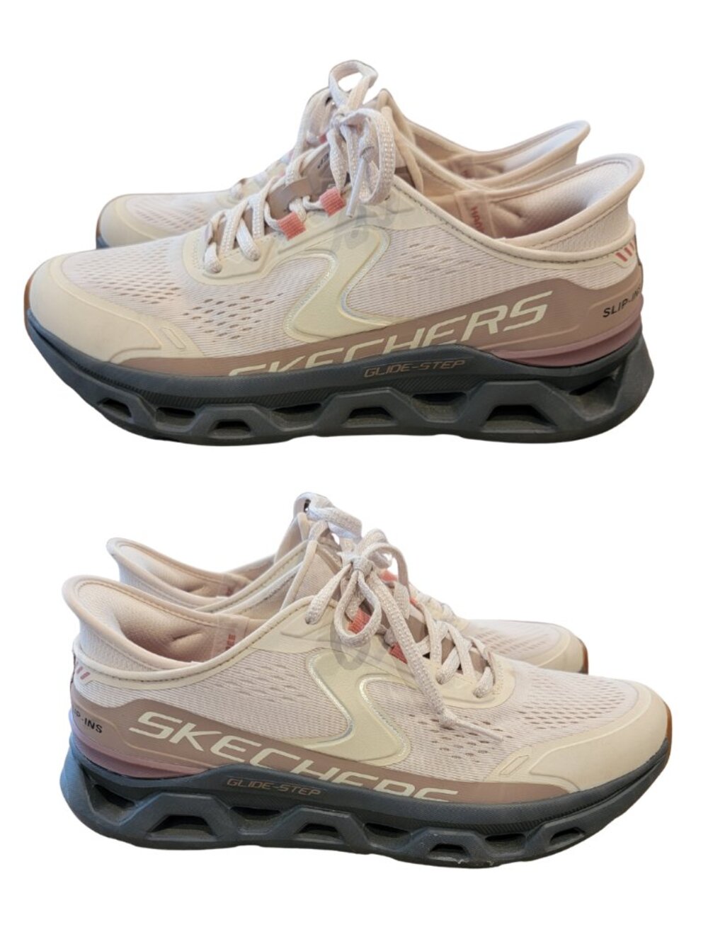 Skechers Women's Hands Free Slip-ins: Glide-Step Altus Natural/Gray Sneakers